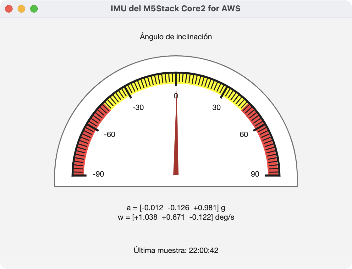 Captura de pantalla de la aplicación MATLAB